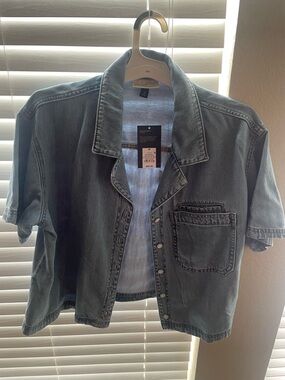 Universal Thread Light Blue Denim Shacket